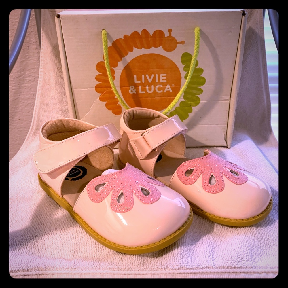 New! Livie & Luca Girls Size 13 Blush Petal Shoes